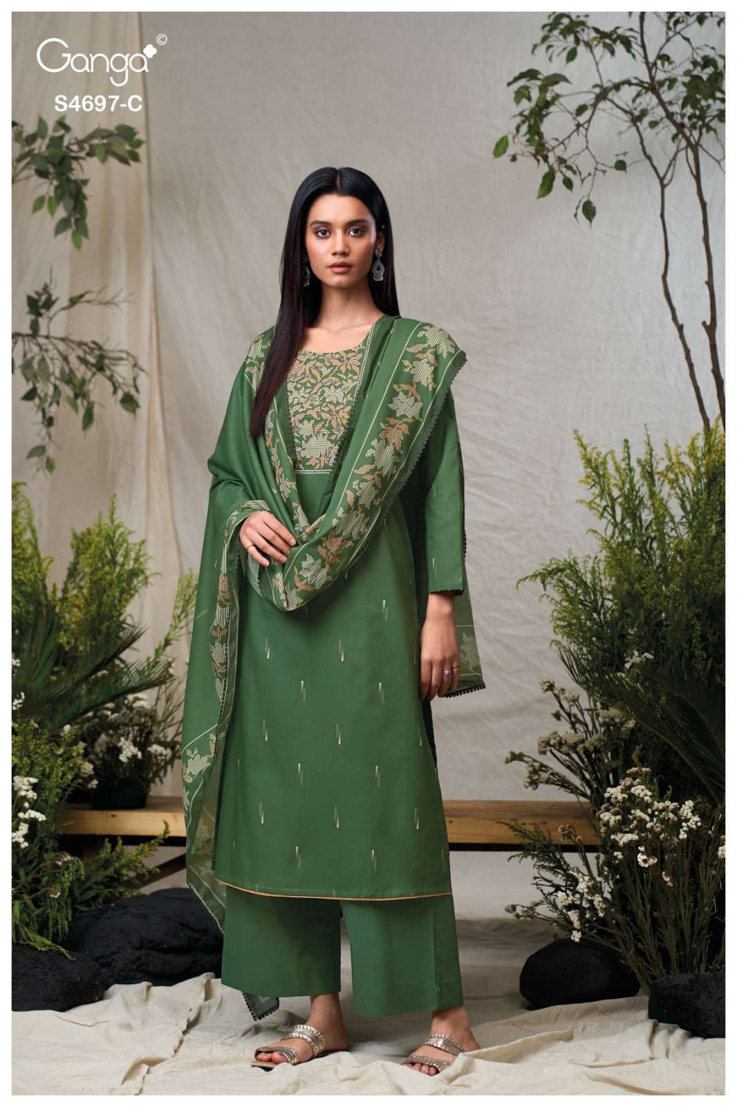 Ganga Fashion Bivanshi 4697 Premium Cotton Dress Material
