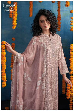 Ganga Blaise 4770 Dress Material Wholesale Catalogue - Amrah Wholesale