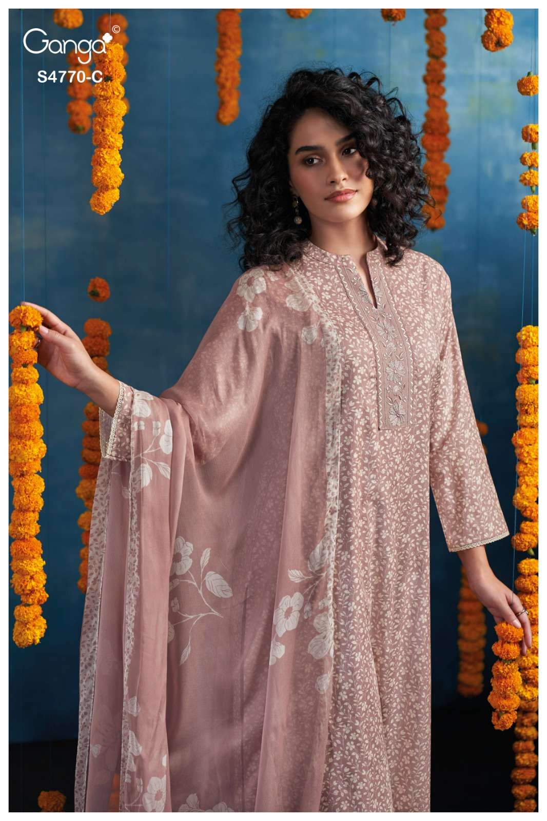 Ganga Blaise 4770 Dress Material Wholesale Catalogue - Amrah Wholesale