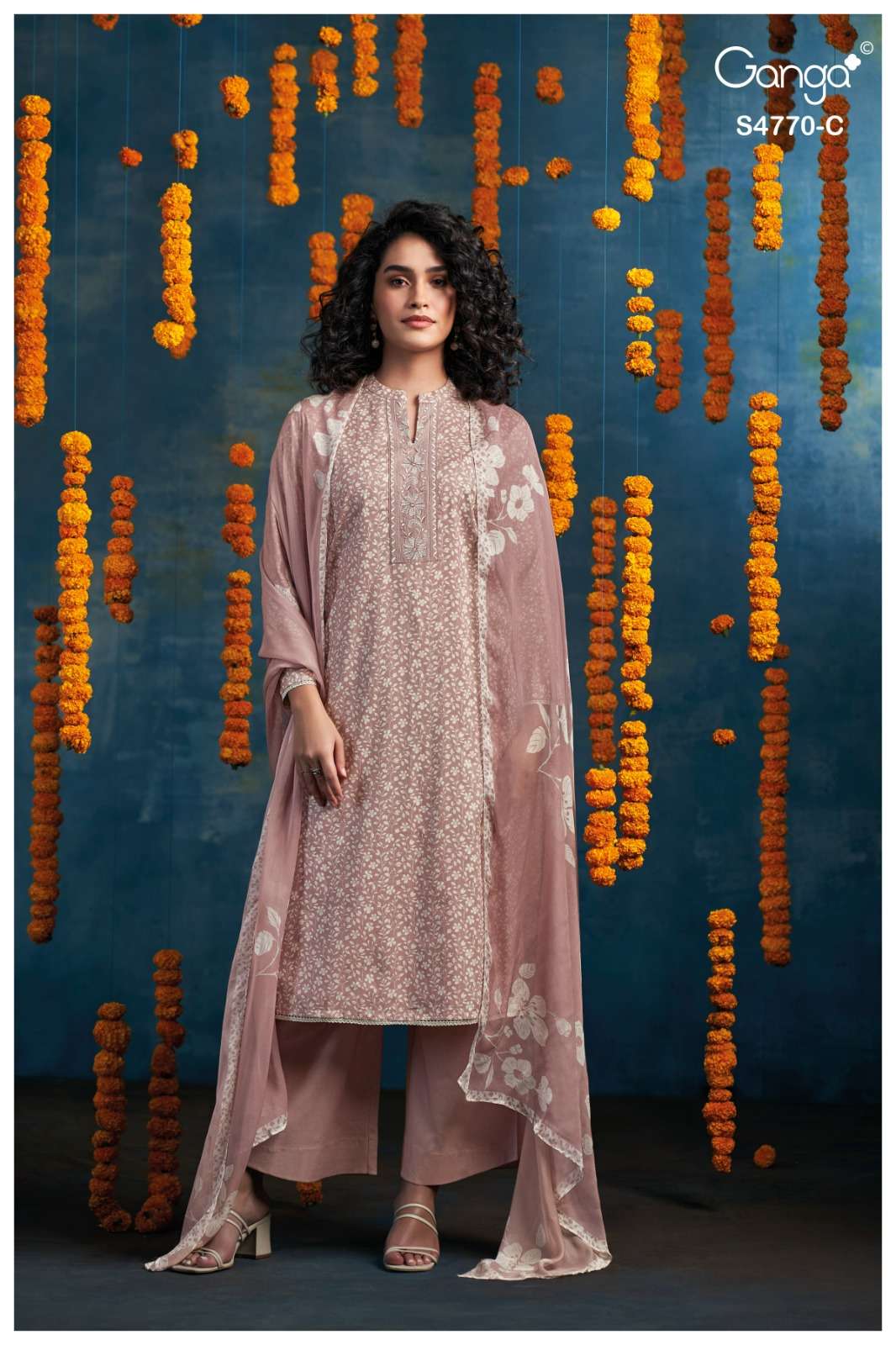 Ganga Blaise 4770 Dress Material Wholesale Catalogue - Amrah Wholesale