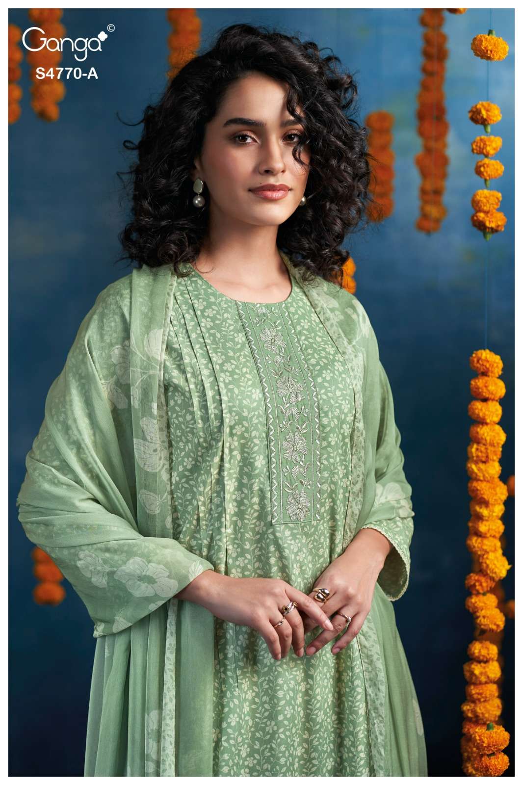 Ganga Blaise 4770 Dress Material Wholesale Catalogue - Amrah Wholesale