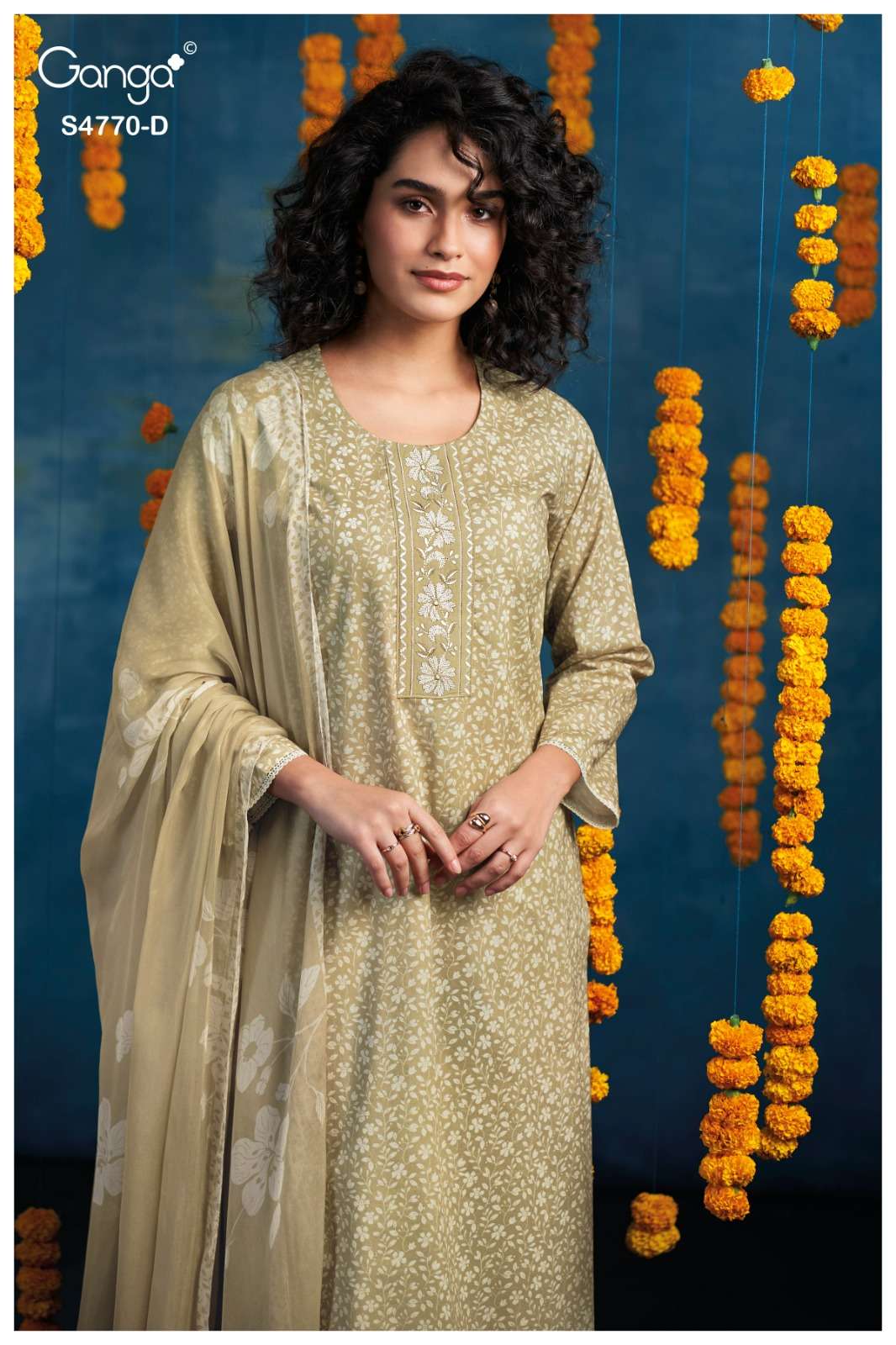 Ganga Blaise 4770 Dress Material Wholesale Catalogue - Amrah Wholesale