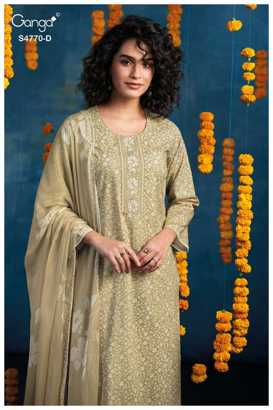 Ganga Blaise 4770 Dress Material Wholesale Catalogue - Amrah Wholesale