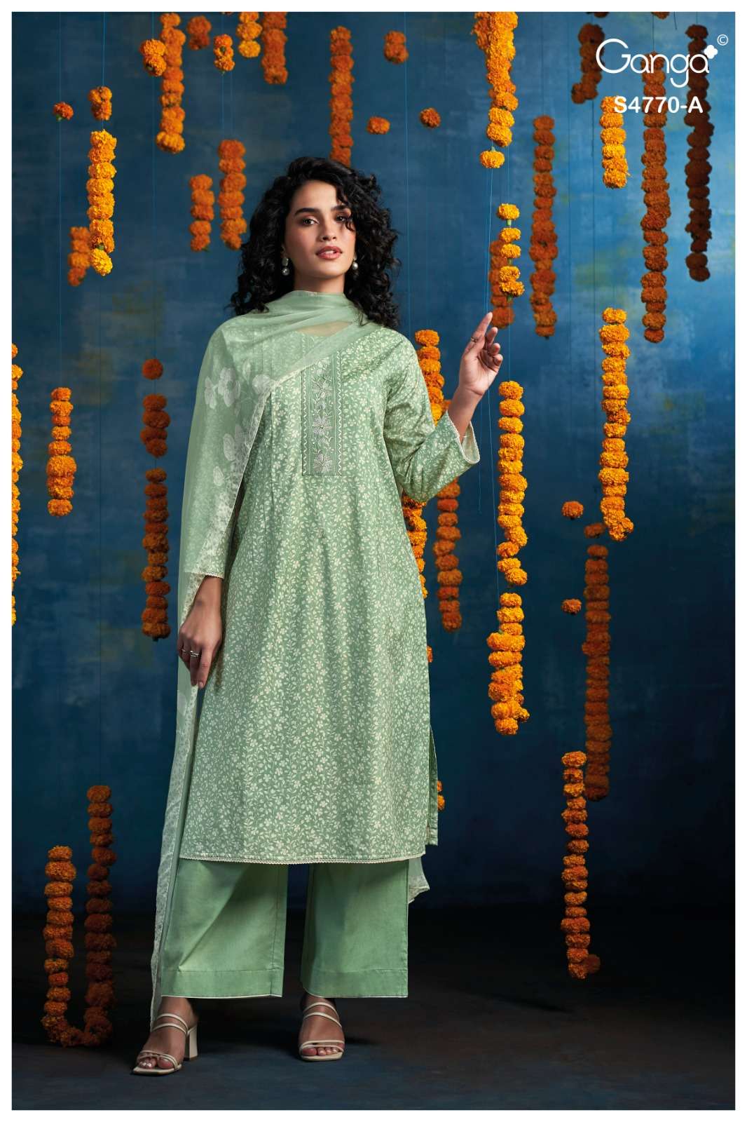 Ganga Blaise 4770 Dress Material Wholesale Catalogue - Amrah Wholesale