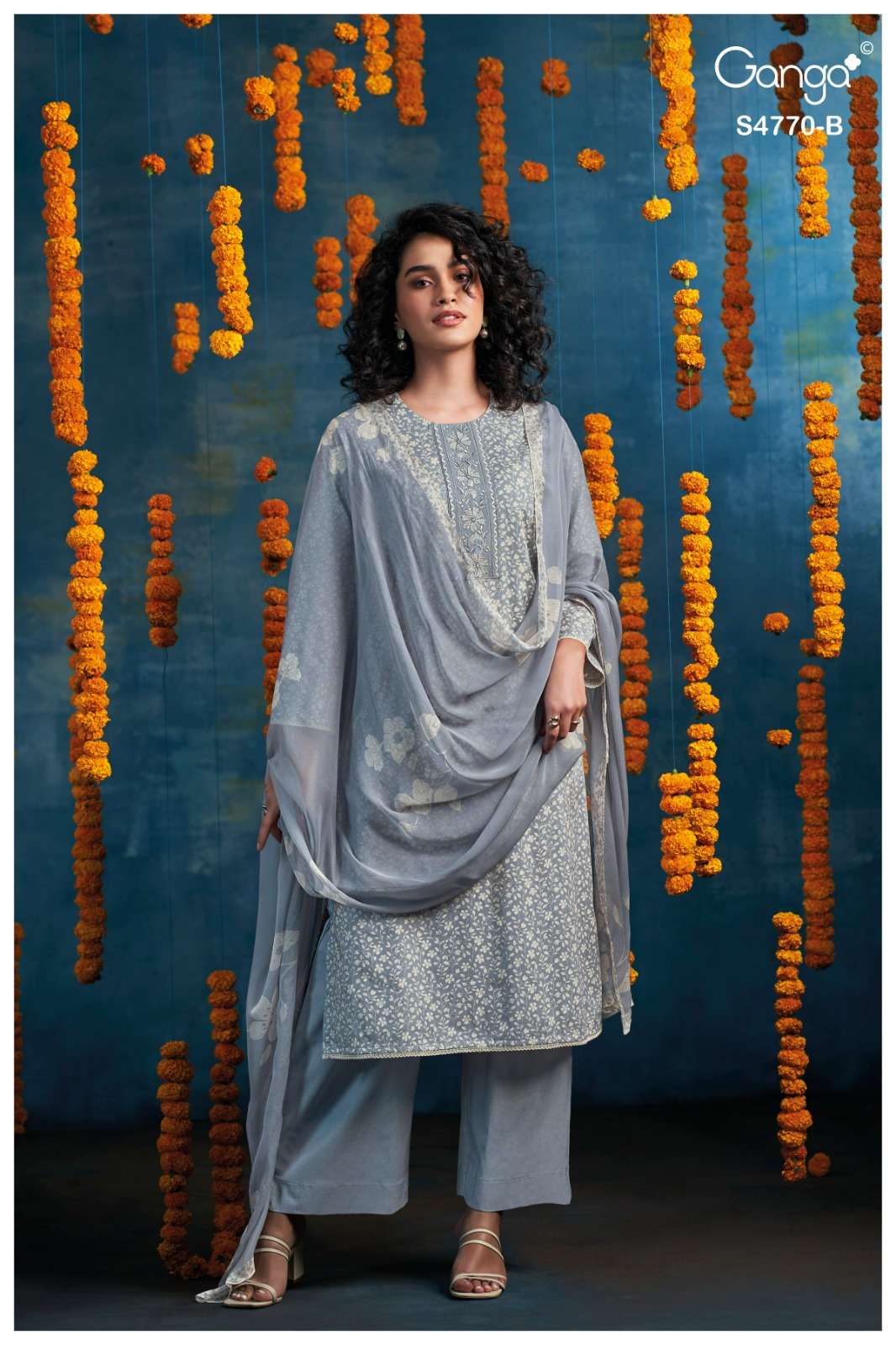 Ganga Blaise 4770 Dress Material Wholesale Catalogue - Amrah Wholesale