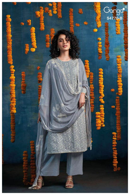 Ganga Blaise 4770 Dress Material Wholesale Catalogue - Amrah Wholesale