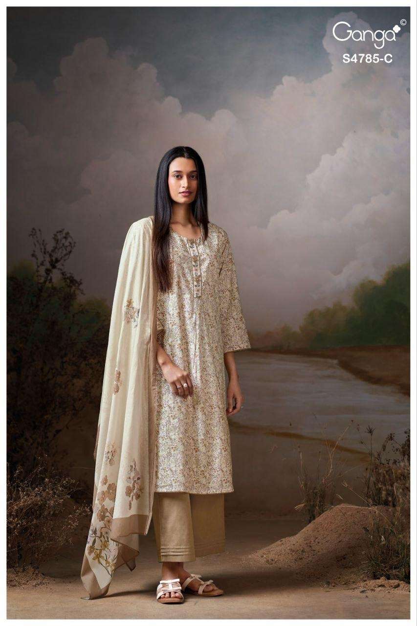 Ganga Fashion Brahvii 4785 Cotton Dress Material