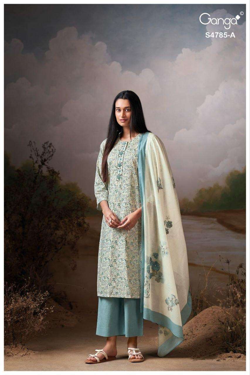 Ganga Fashion Brahvii 4785 Cotton Dress Material