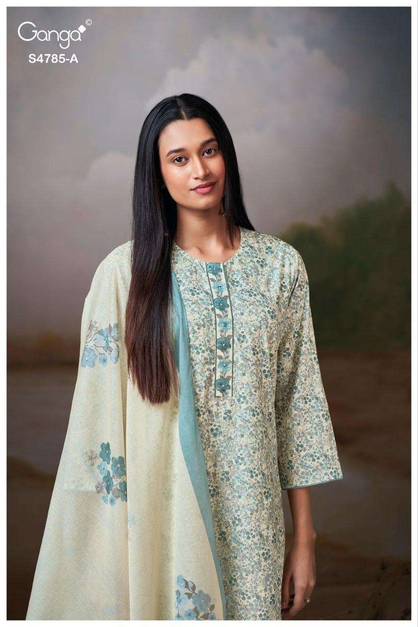 Ganga Fashion Brahvii 4785 Cotton Dress Material