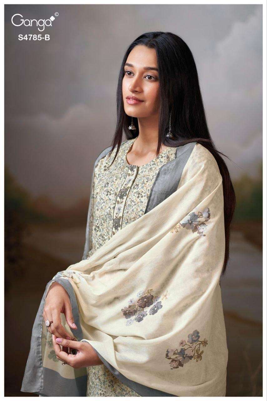 Ganga Fashion Brahvii 4785 Cotton Dress Material
