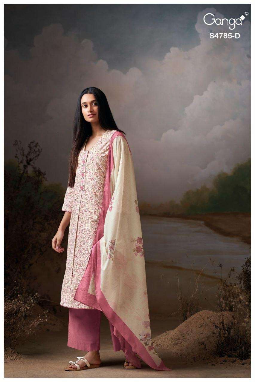 Ganga Fashion Brahvii 4785 Cotton Dress Material