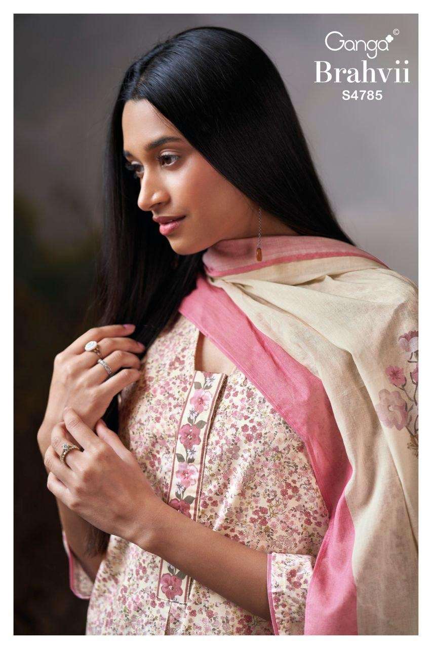 Ganga Fashion Brahvii 4785 Cotton Dress Material