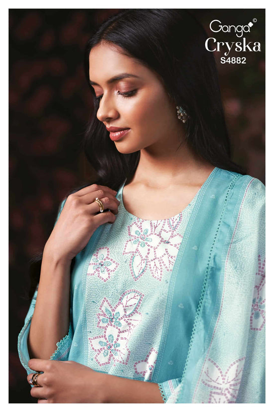 Ganga Fashion Cryska 4882 Premium Cotton Dress Material