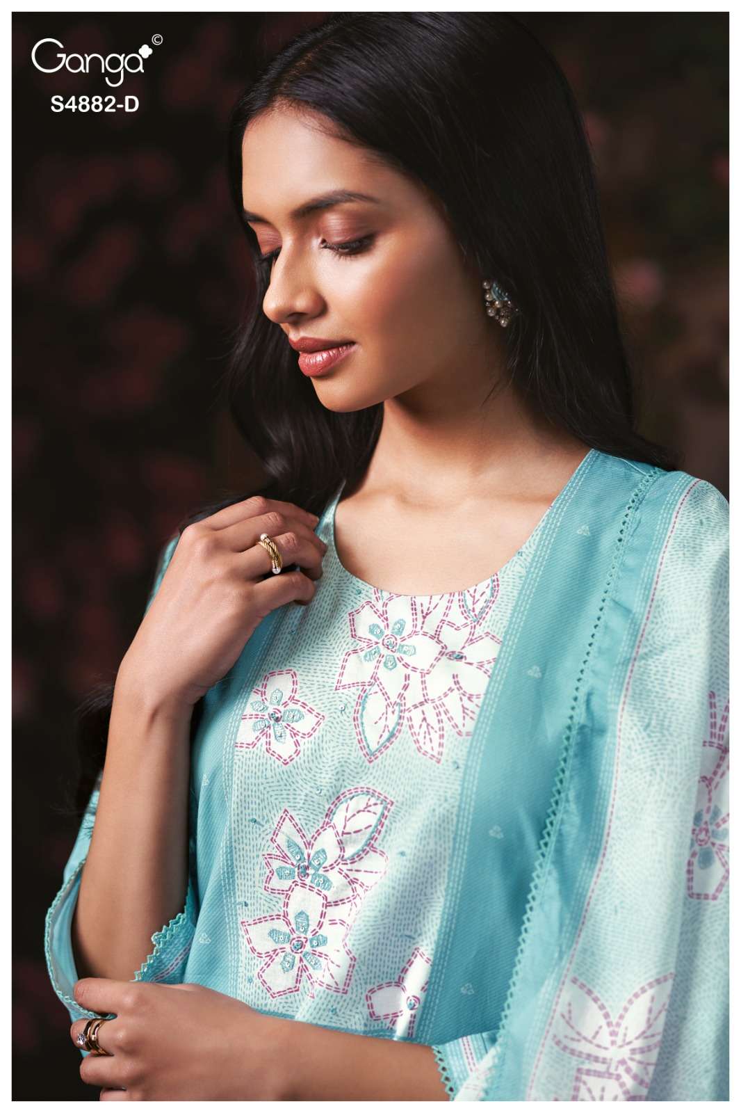 Ganga Fashion Cryska 4882 Premium Cotton Dress Material