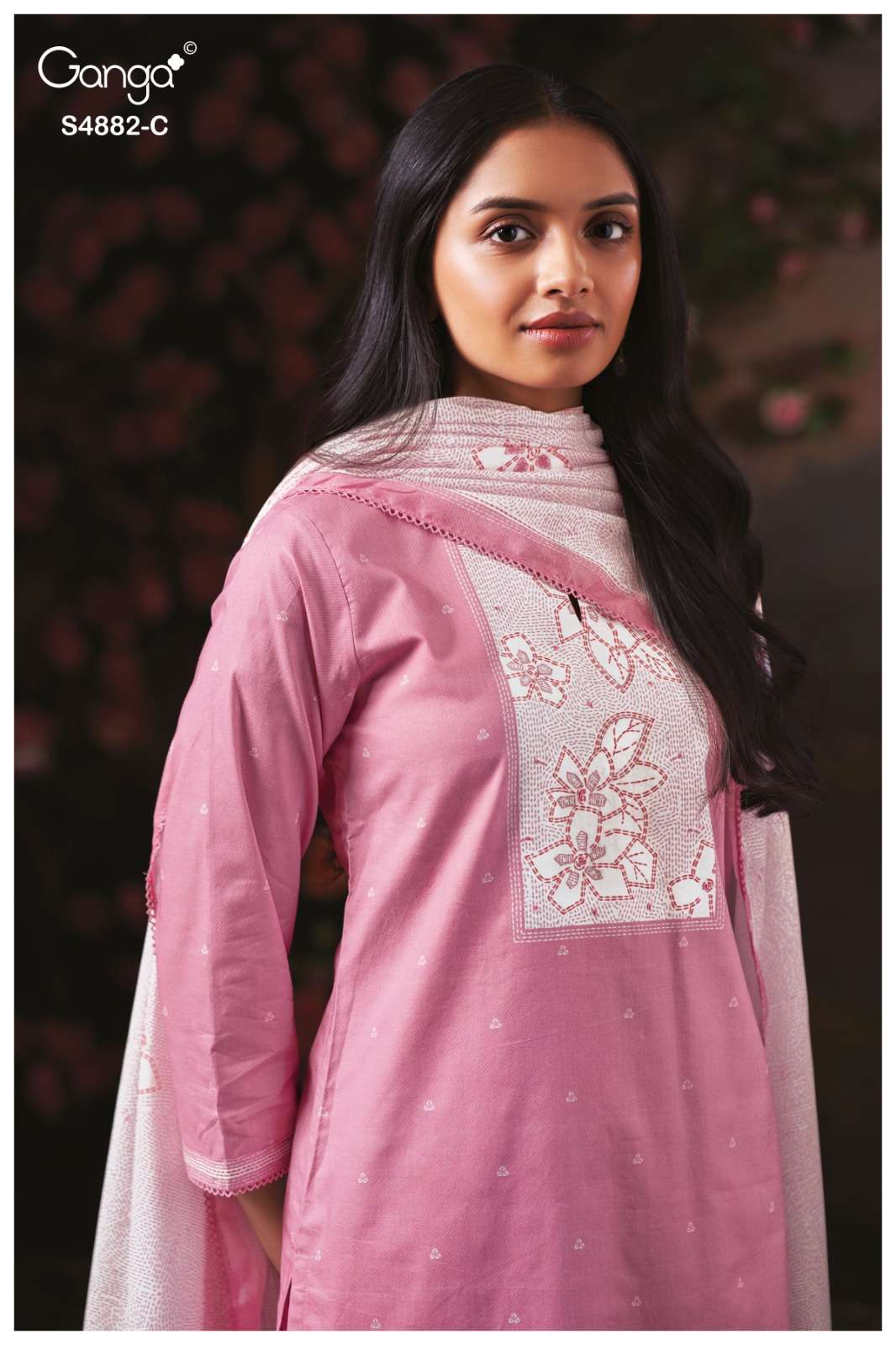 Ganga Fashion Cryska 4882 Premium Cotton Dress Material