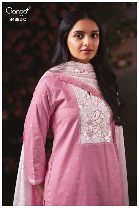 Ganga Fashion Cryska 4882 Premium Cotton Dress Material