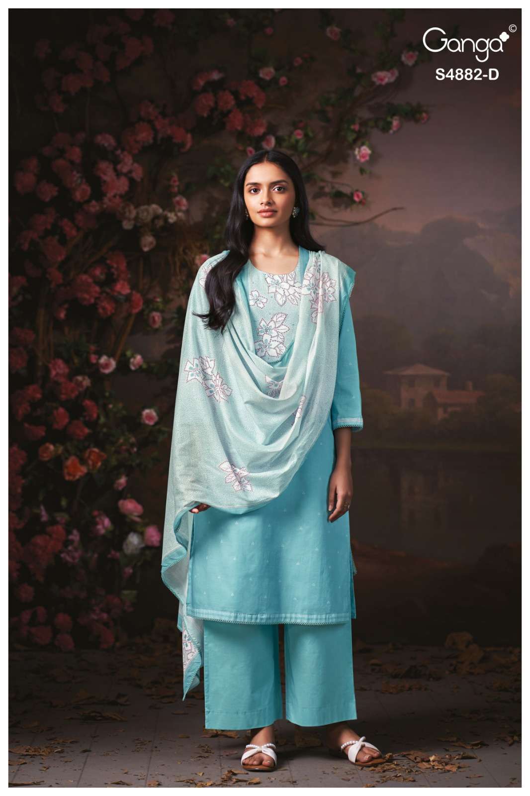 Ganga Fashion Cryska 4882 Premium Cotton Dress Material
