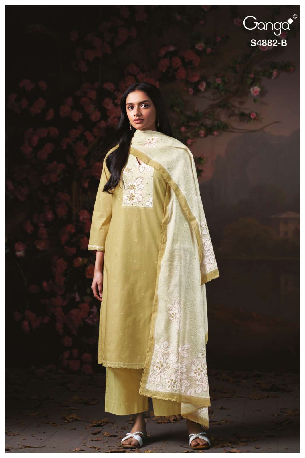 Ganga Fashion Cryska 4882 Premium Cotton Dress Material