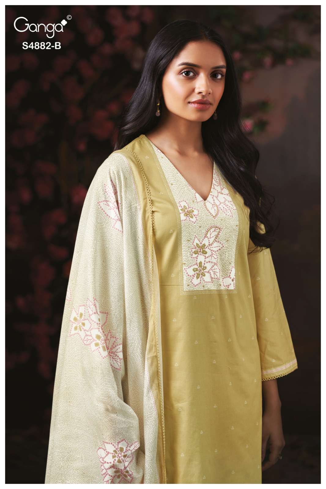 Ganga Fashion Cryska 4882 Premium Cotton Dress Material