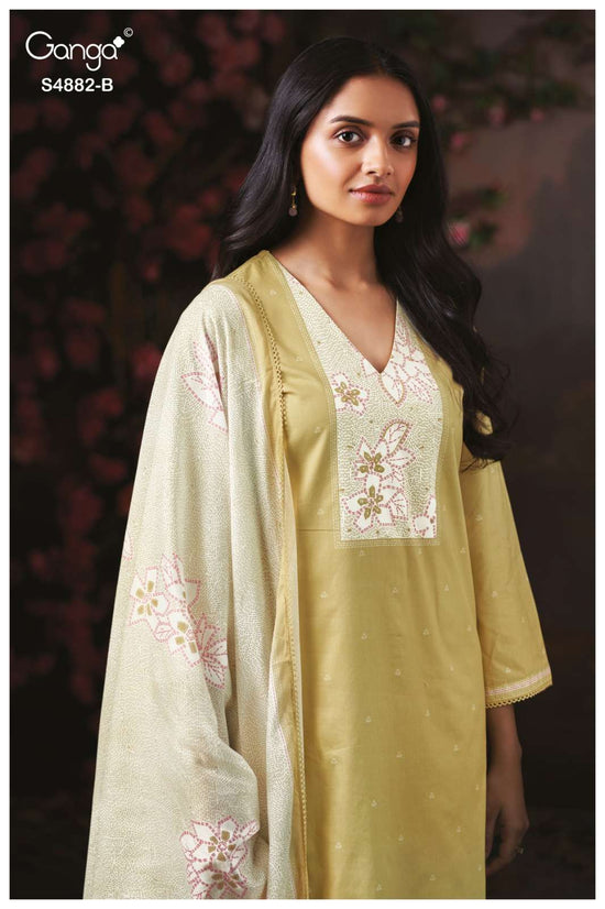 Ganga Fashion Cryska 4882 Premium Cotton Dress Material