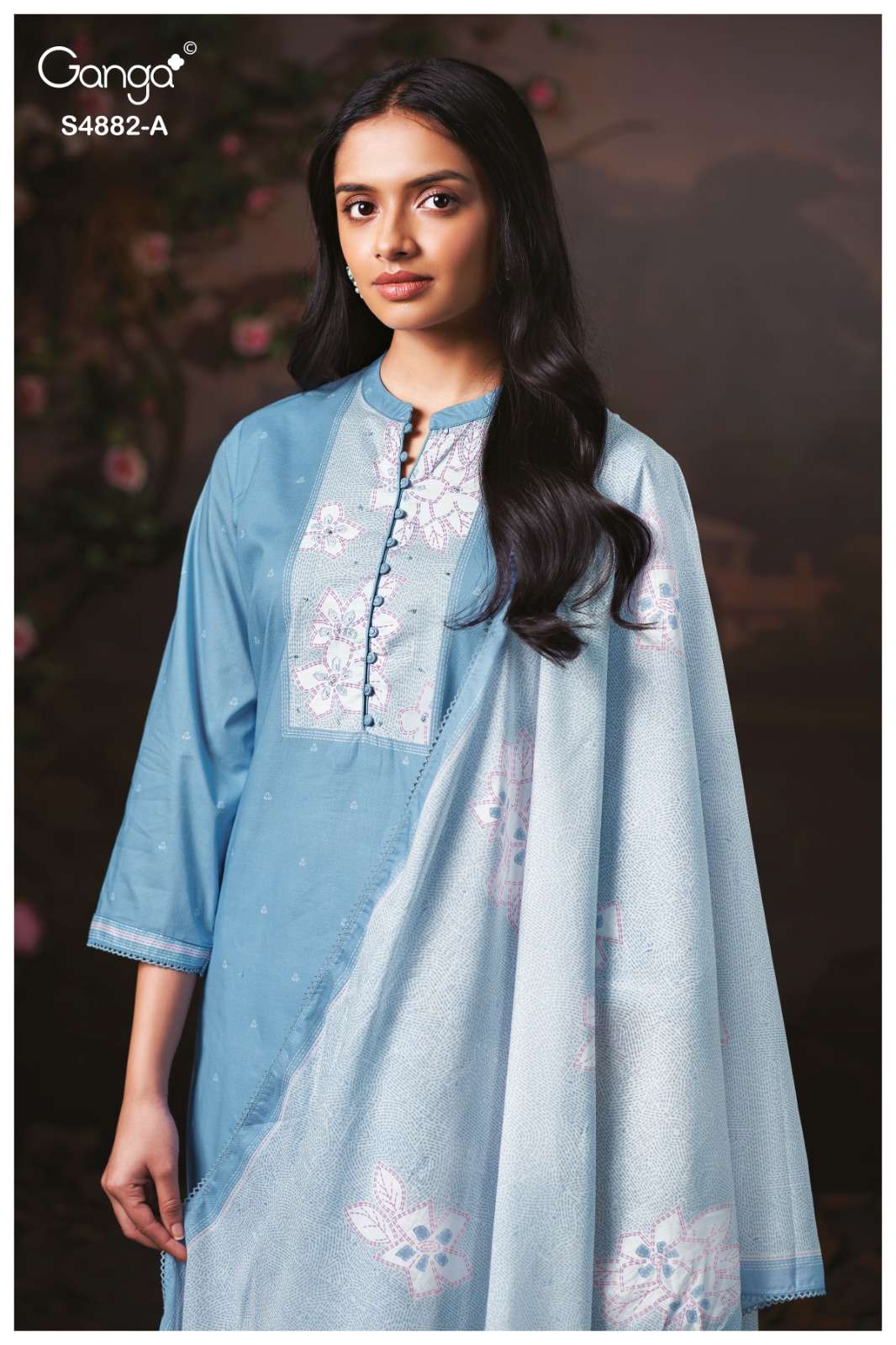 Ganga Fashion Cryska 4882 Premium Cotton Dress Material
