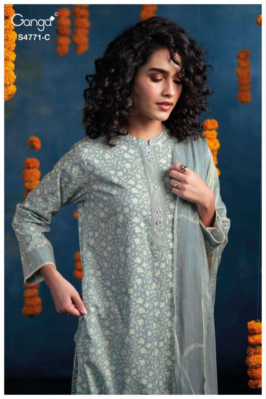 Ganga Czarina 4771 Dress Material - Amrah Wholesale