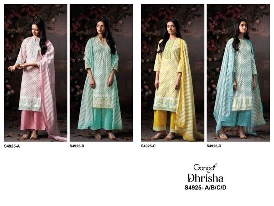 Ganga Dhrisha 4925 Premium Cotton Dress Material
