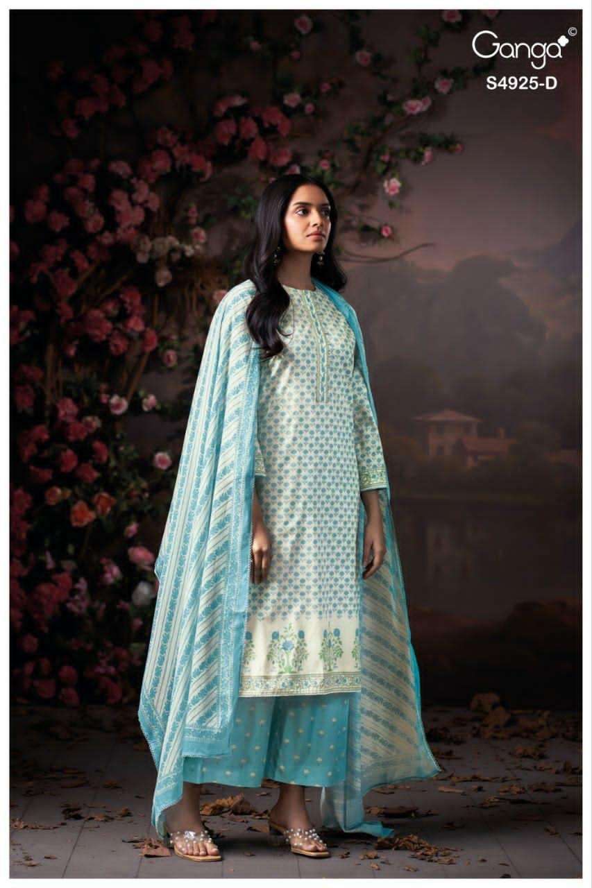 Ganga Dhrisha 4925 Premium Cotton Dress Material