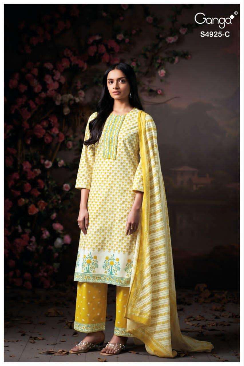 Ganga Dhrisha 4925 Premium Cotton Dress Material