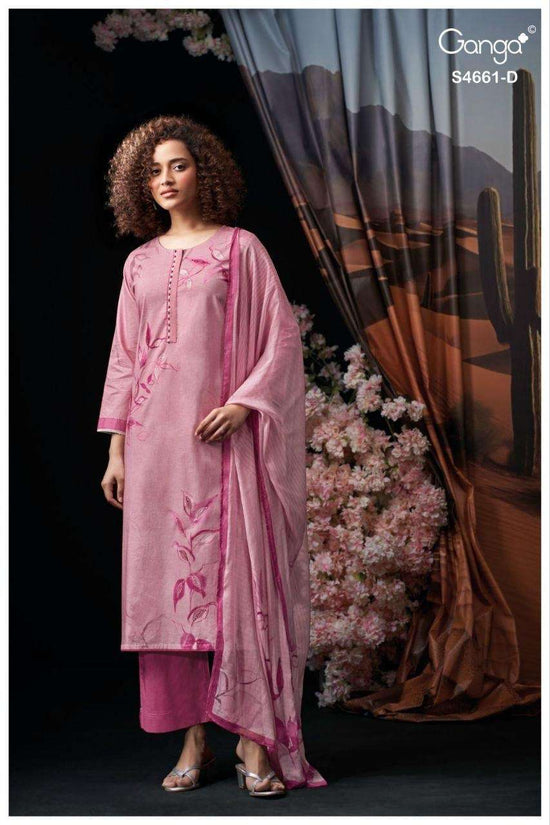 Ganga Fashion Ditiya 4661 Cotton Dress Material - Amrah Wholesale