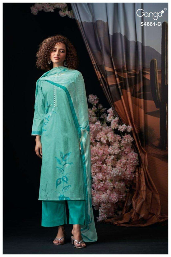 Ganga Fashion Ditiya 4661 Cotton Dress Material - Amrah Wholesale