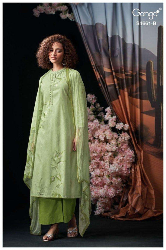 Ganga Fashion Ditiya 4661 Cotton Dress Material - Amrah Wholesale