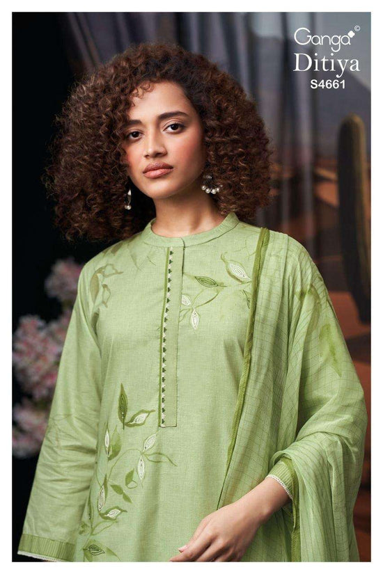 Ganga Fashion Ditiya 4661 Cotton Dress Material - Amrah Wholesale