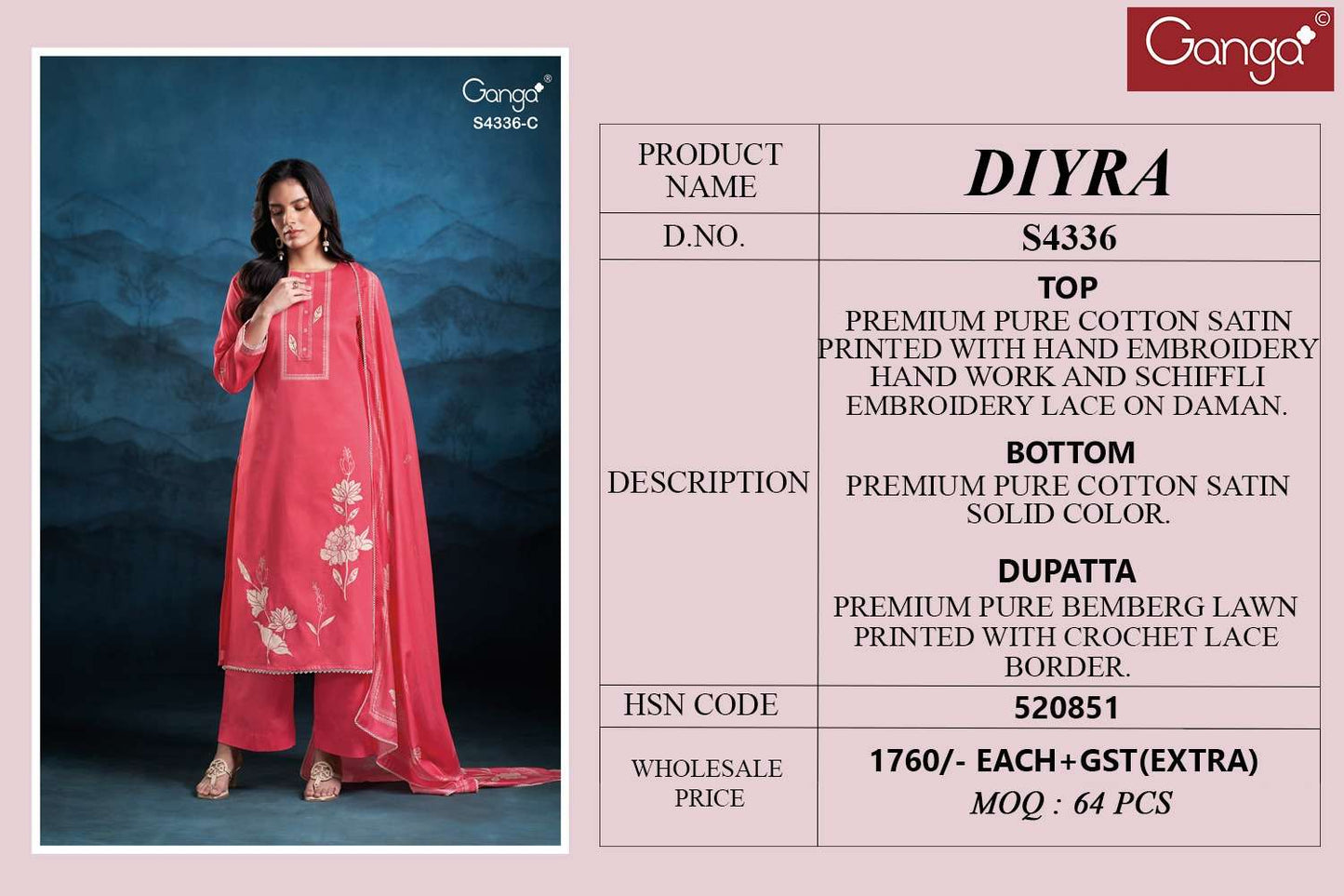 Ganga Fashion Diyra 4336