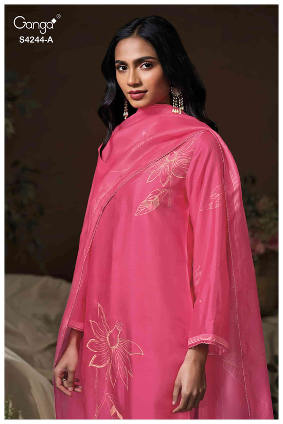 Ganga Fashion Druvya 4244 Russian Silk Dress Material Collection