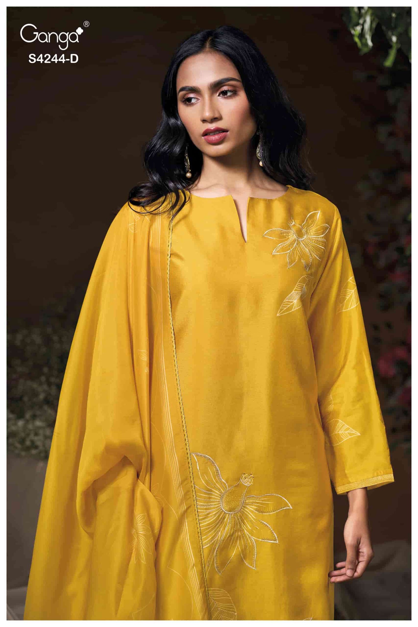 Ganga Fashion Druvya 4244 Russian Silk Dress Material Collection