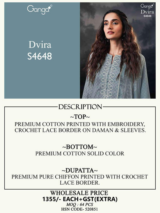 Ganga Dvira 4648 - Amrah Wholesale