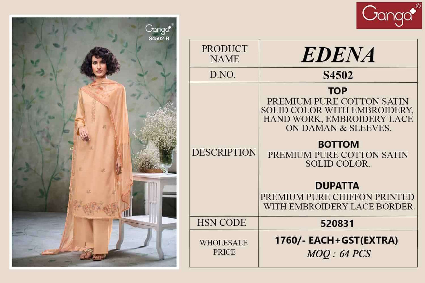Ganga Fashion Edena 4502