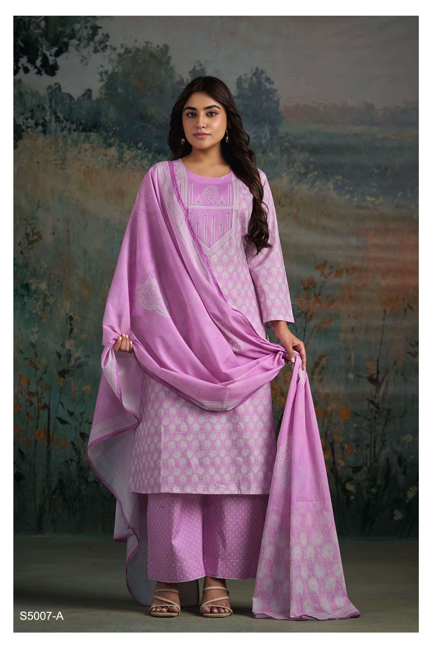 Ganga Fashion Eershita 5007 Premium Cotton Dress Material