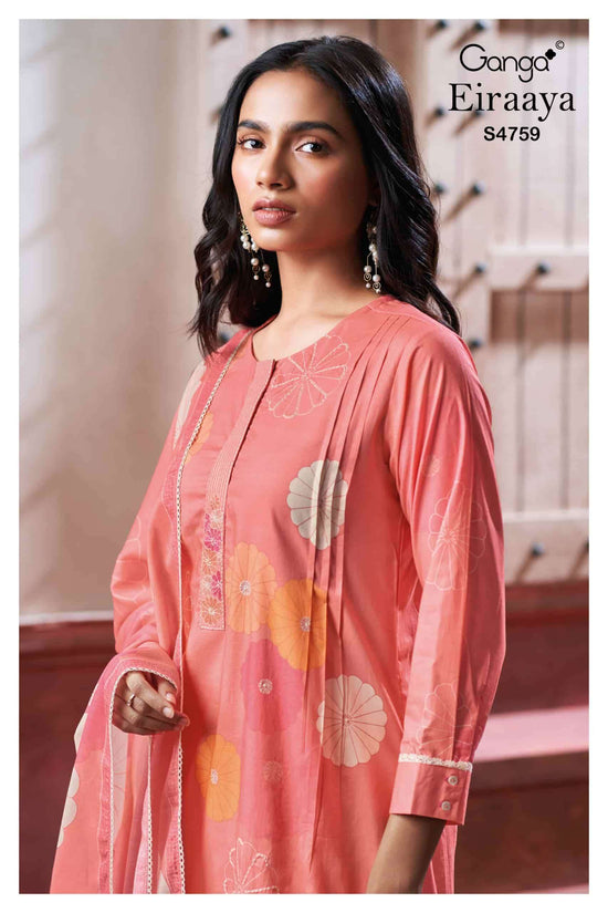 Ganga Fashion Eiraaya 4759 Premium Cotton Dress Material - Amrah Wholesale