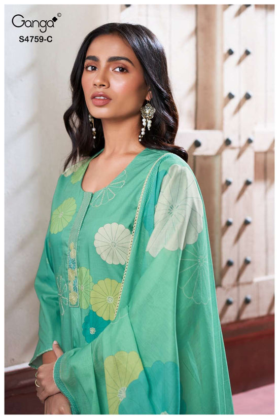 Ganga Fashion Eiraaya 4759 Premium Cotton Dress Material - Amrah Wholesale
