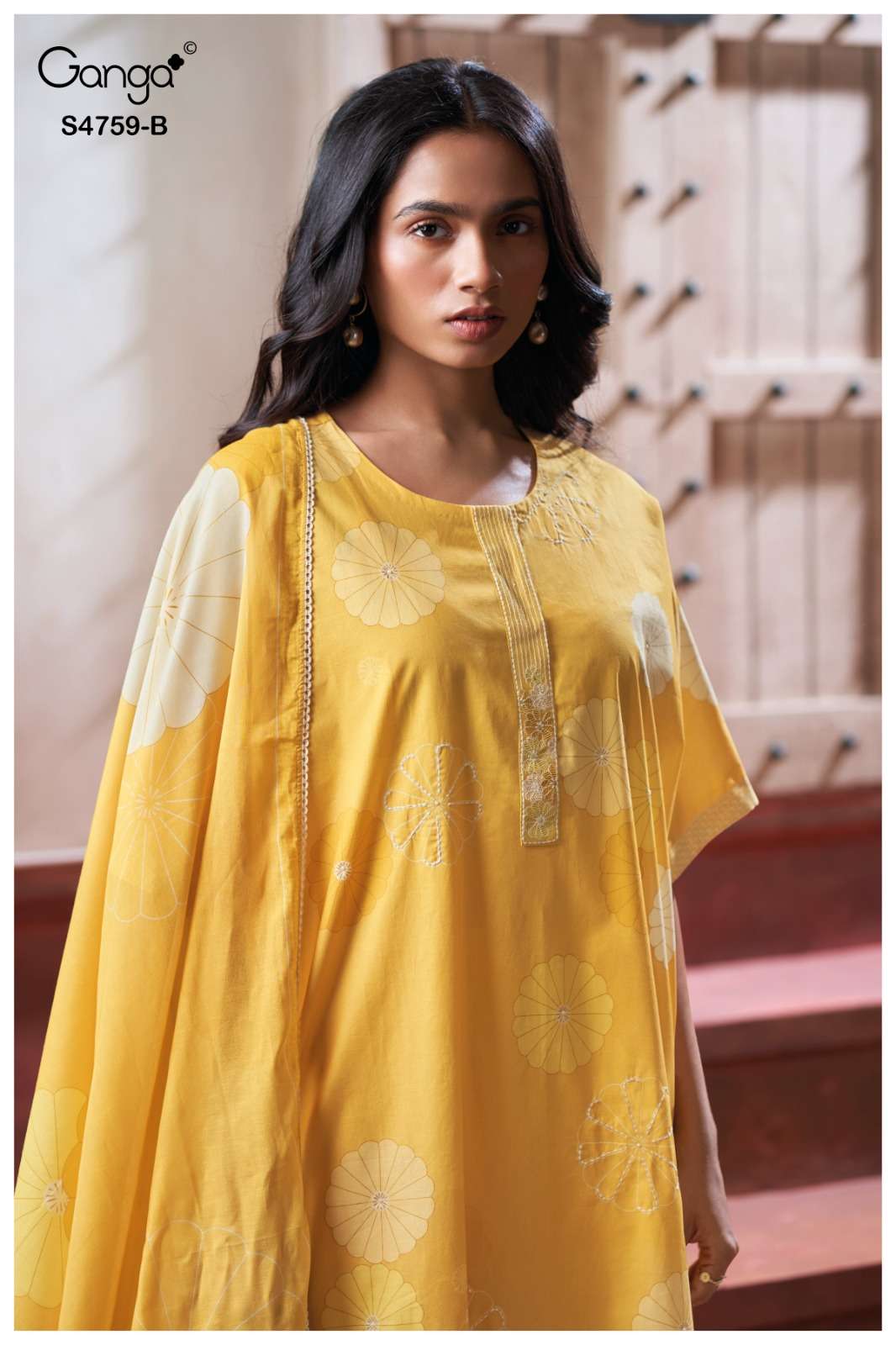 Ganga Fashion Eiraaya 4759 Premium Cotton Dress Material - Amrah Wholesale