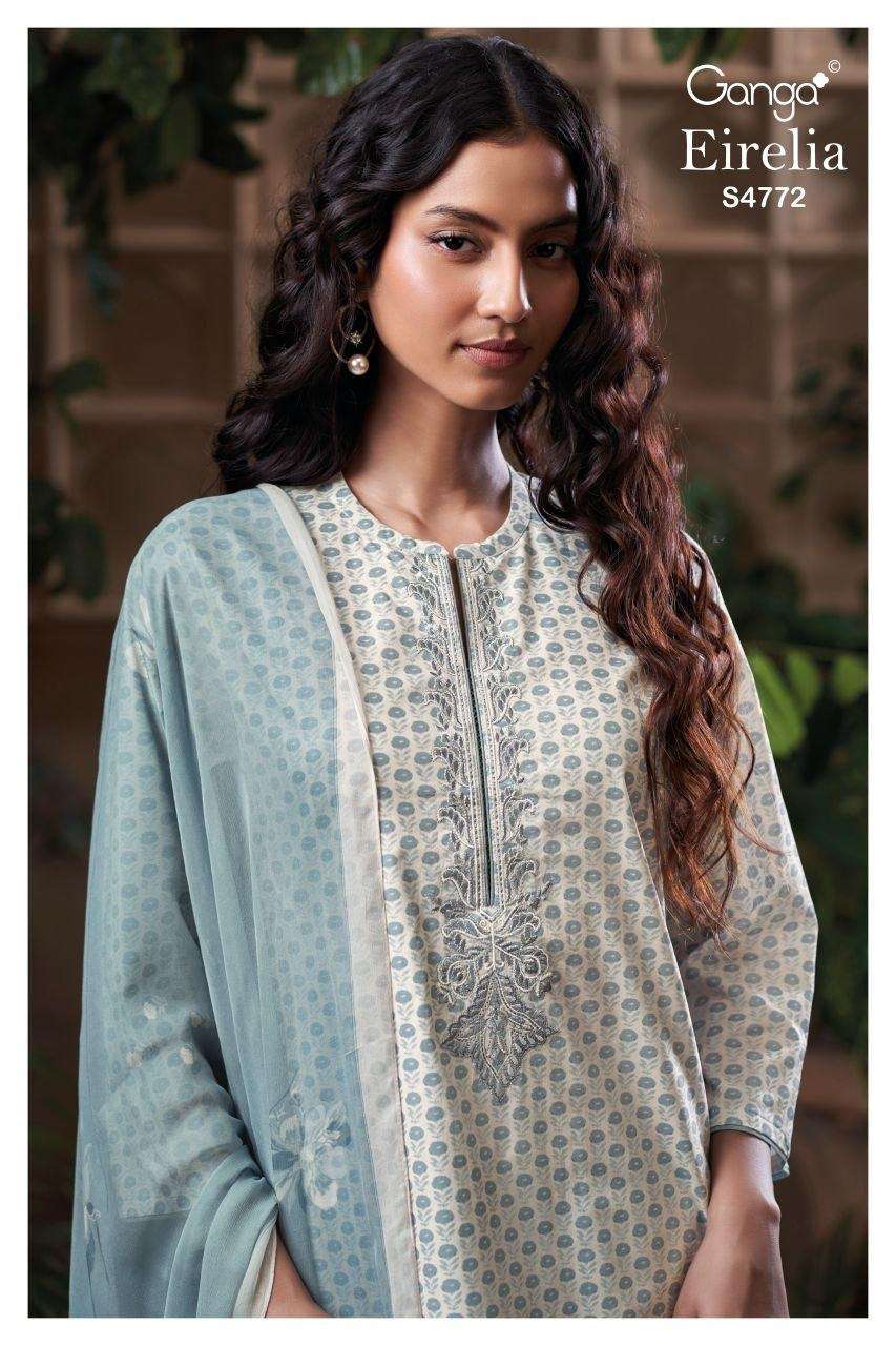 Ganga Fashion Eirelia 4772 Cotton Printed Dress Material - Amrah Wholesale