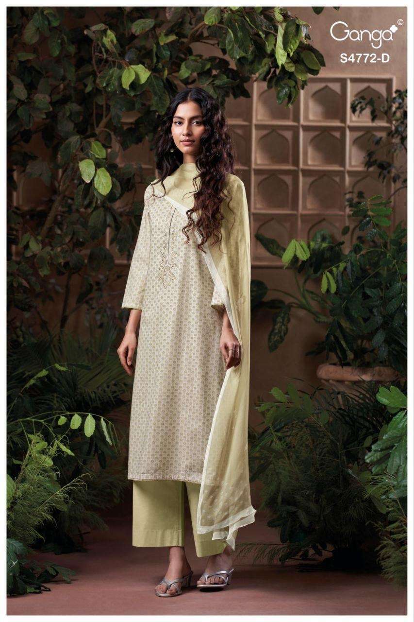Ganga Fashion Eirelia 4772 Cotton Printed Dress Material - Amrah Wholesale