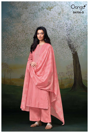 Ganga Fashion Ekanshi 4700 Premium Cotton Dress Material
