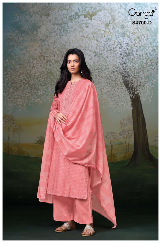 Ganga Fashion Ekanshi 4700 Premium Cotton Dress Material