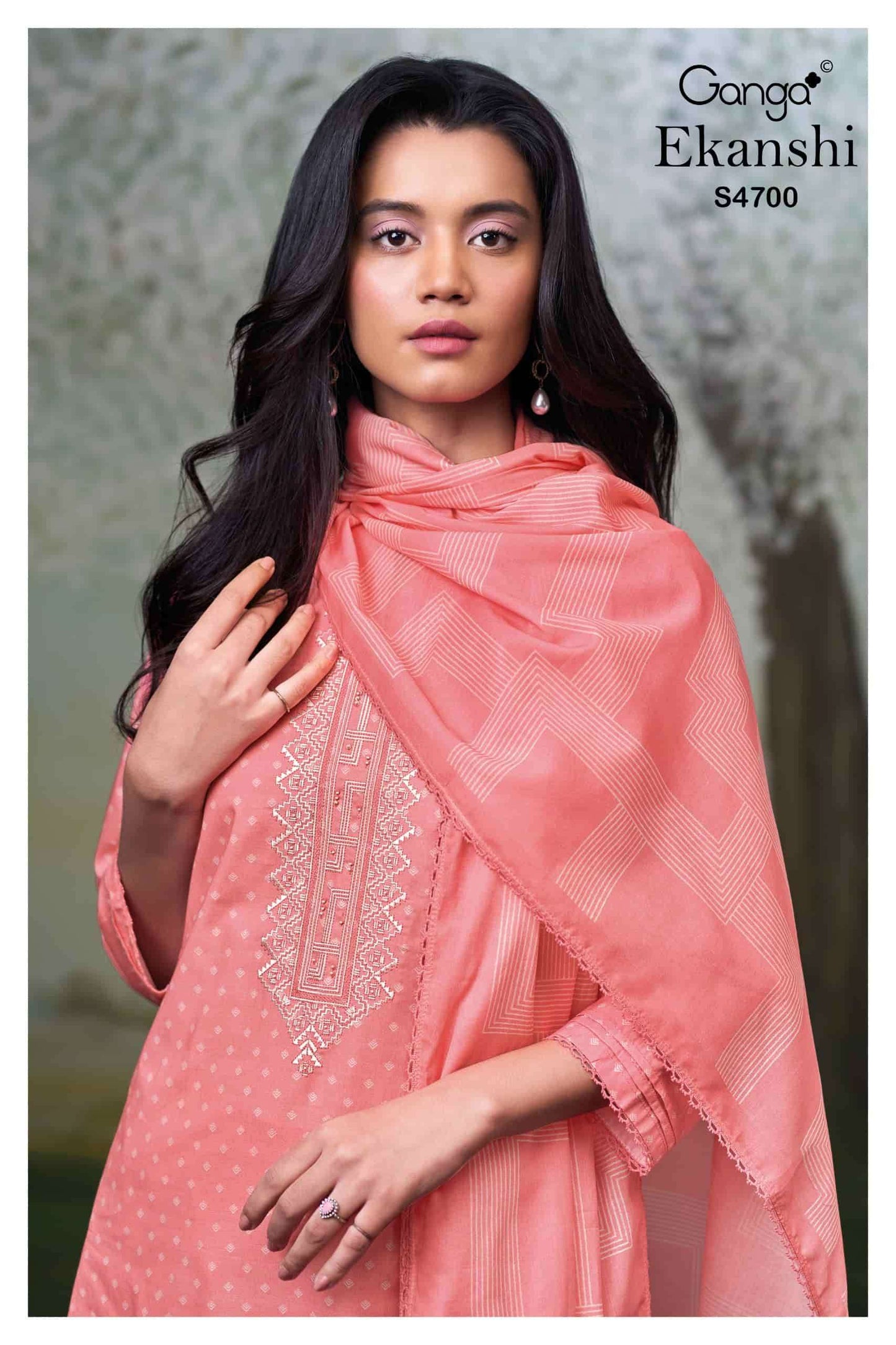 Ganga Fashion Ekanshi 4700 Premium Cotton Dress Material