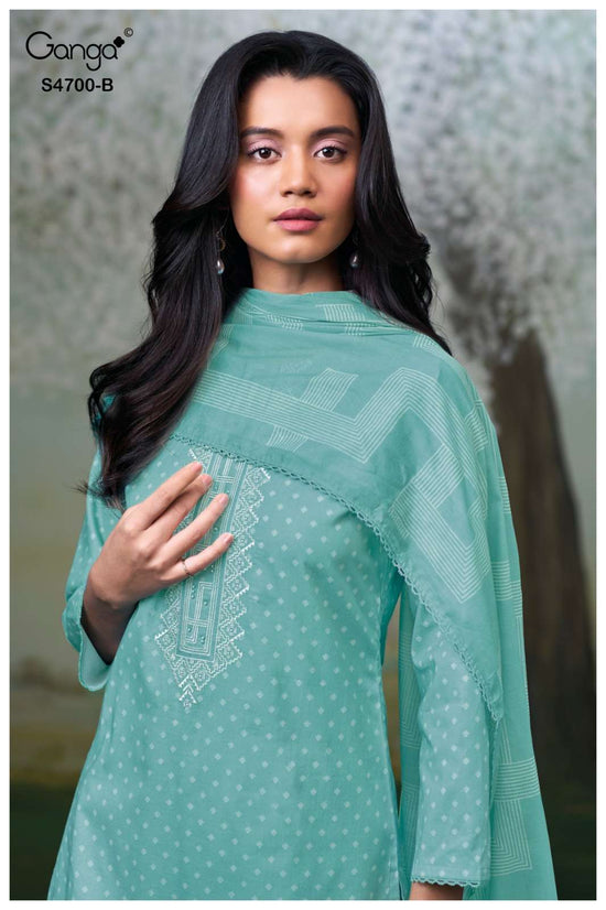 Ganga Fashion Ekanshi 4700 Premium Cotton Dress Material