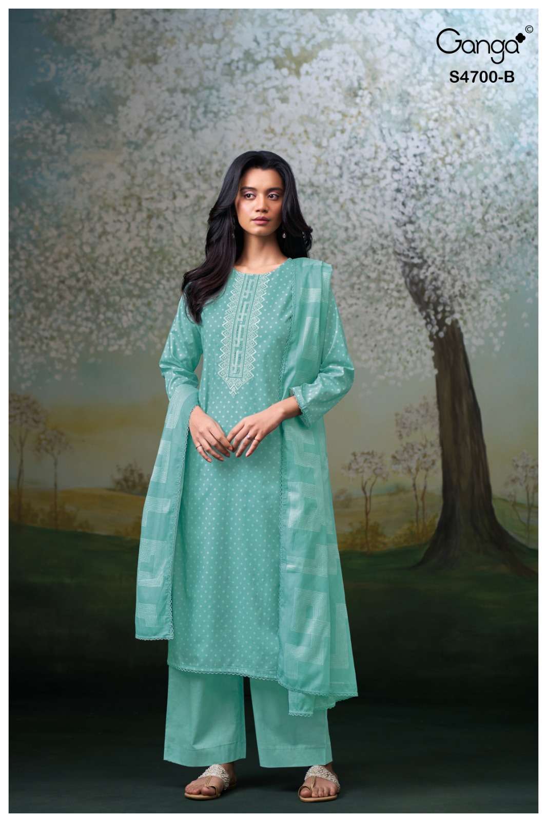 Ganga Fashion Ekanshi 4700 Premium Cotton Dress Material