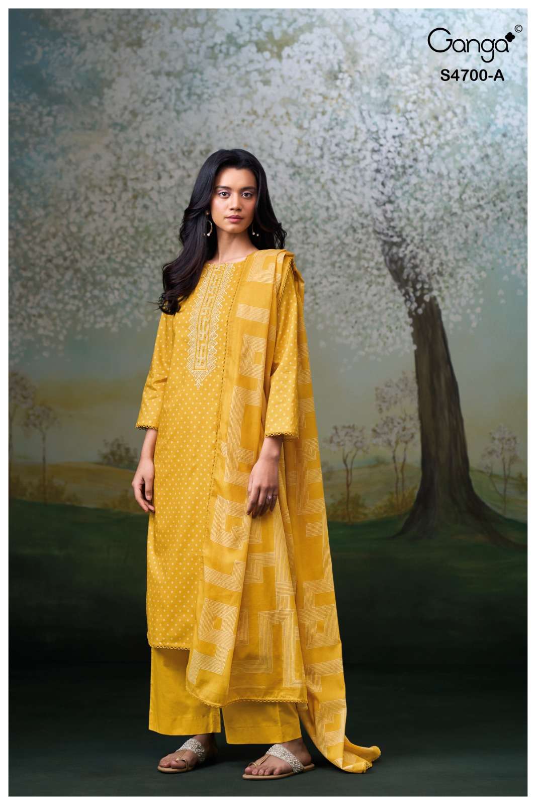 Ganga Fashion Ekanshi 4700 Premium Cotton Dress Material
